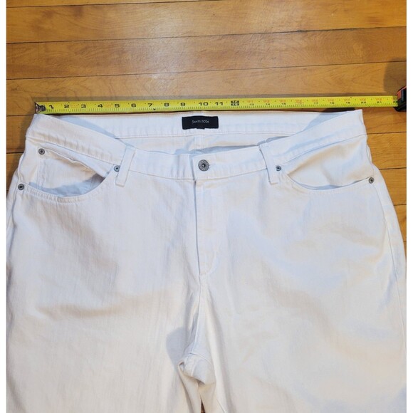 James Icon Women's 20 White Denim Jeans Classics Casual Regular  40x30 - Picture 4 of 11